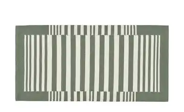 Kelim-Teppich Buri Creme, Grün