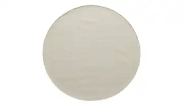Handweb-Teppich Skovde Ø 160 cm Beige rund