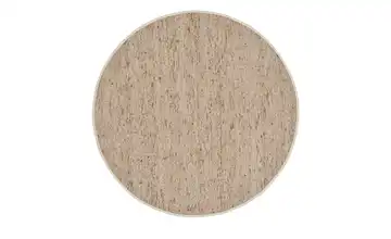 Handweber Rosenheim Ø 160 cm rund Dunkelbeige