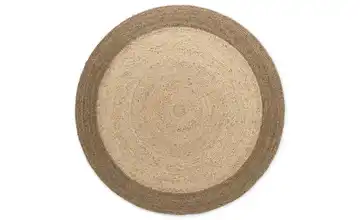 Hanse Home Juteteppich Natur, Greige, Elfenbein Ø 240 cm 240 cm