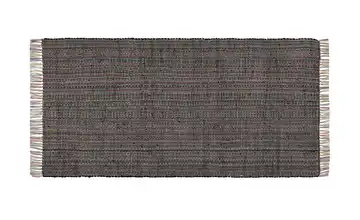 Kelim-Teppich Konfetti Schwarz, mehrfarbig 60x120 cm