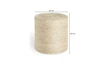 Hanse Home Jute Pouf  