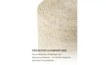 Hanse Home Jute Pouf