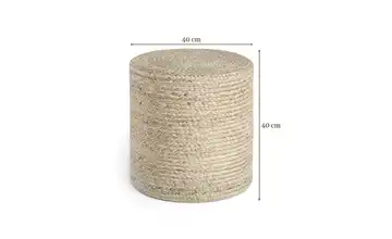 Hanse Home Jute Pouf  