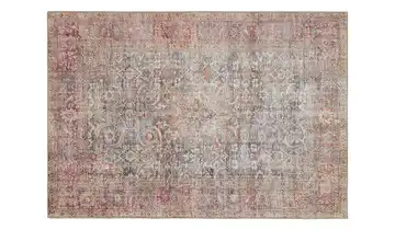 Webteppich Lago Rot 160x230 cm Vintage-Look