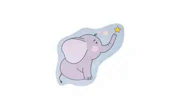 Kinderteppich Elefant
