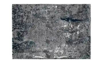 meinTeppich Teppich 65x130 cm Grau-Petrol