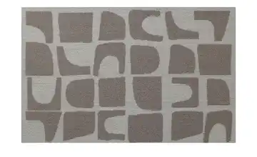 como Webteppich Mellow Braun, Weiß geometrisch 80x150 cm