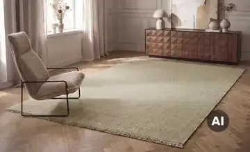 Wollteppich Lana 190x290 cm Dunkelbeige