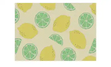 In- und Outdoor Webteppich Pool-Party Zitronen 133x200 cm Gelb, Grün