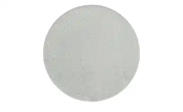 como Webteppich Teddy rund Silbergrau Ø 120 cm