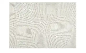 Webteppich Elio Creme abstrakte Linien 160x230 cm