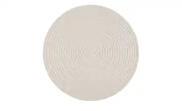 In- und Outdoorteppich Tenerife Plus Ø 160 cm Creme, Greige