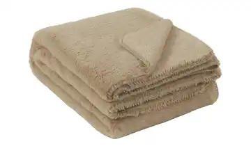 SCHÖNER WOHNEN Plaid Chic Beige