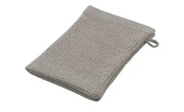 como Waschhandschuh Soft Waffle Hellgrau 16x21 cm