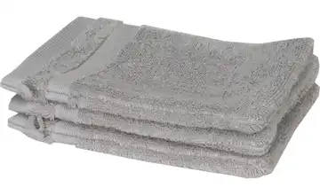 SCHÖNER WOHNEN Kollektion Waschhandschuh 3er-Set Grau