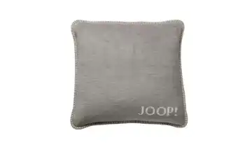 JOOP! Kissen Melange Doubleface Silbergrau