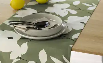 SCHÖNER WOHNEN Kollektion Tischläufer SW-Fleur Khaki