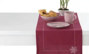 como Tischläufer  Schneeflocke