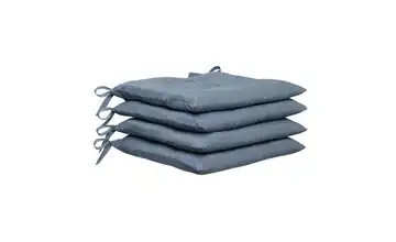 Sitzkissen 4er-Set Denimblau