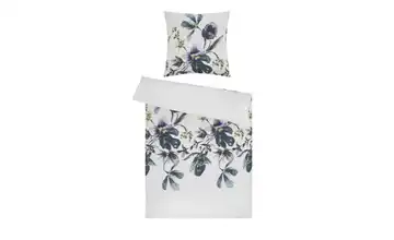 indigo Mako-Satin Bettwäsche Spellbound