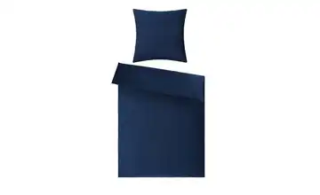 como Samt Bettwäsche Velvet Dunkelblau