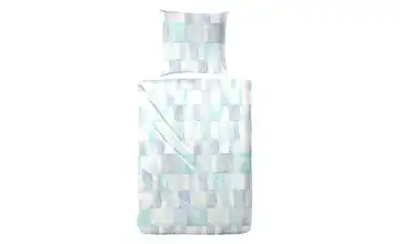 Bettwäsche-Set 220 cm 155 cm Blau