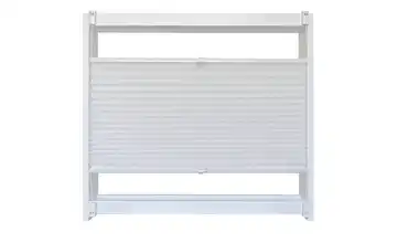 como Plissee Uni 130 cm 85 cm Weiß