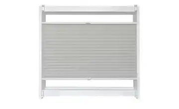 como Plissee Uni 130 cm 90 cm Hellgrau