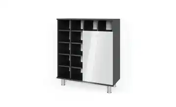 Midischrank Weiß, Anthrazit