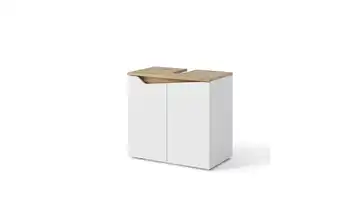 Waschbeckenunterschrank Weiß, Eiche
