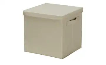 Aufbewahrungsbox mit Deckel Creme