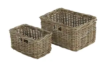 HOME STORY Rattankorb, 2er Set  
