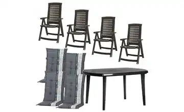 Siena Garden Gartenmöbel 9er-Set  Tampa