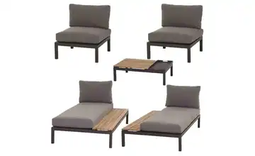 Siena Garden Gartenmöbel 5er-Set Alvida