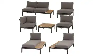 Siena Garden Gartenmöbel 7er-Set Alvida