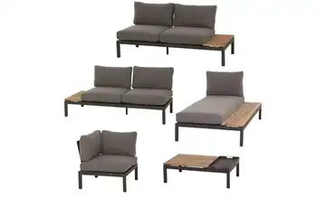 Siena Garden Gartenmöbel 5er-Set Alvida