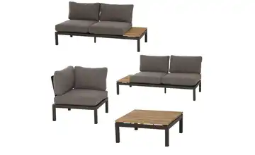 Siena Garden Gartenmöbel 4er-Set Alvida