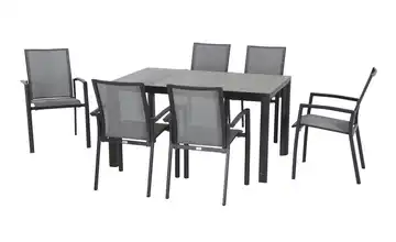 Siena Garden Gartenmöbel 7er-Set Velia