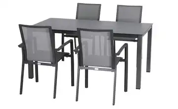 Siena Garden Gartenmöbel 5er-Set Velia