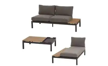 Siena Garden Gartenmöbel 3er-Set Alvida