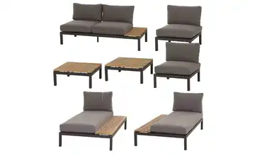Siena Garden Gartenmöbel 7er-Set Alvida