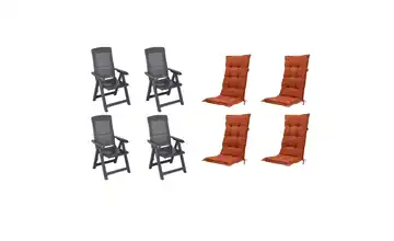 Siena Garden Gartensessel 8er-Set Tampa