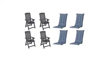 Siena Garden Gartensessel 8er-Set Tampa