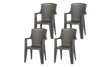 Siena Garden Stapelsessel 4er-Set Eden