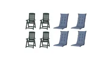 Siena Garden Gartensessel 8er-Set  Tampa