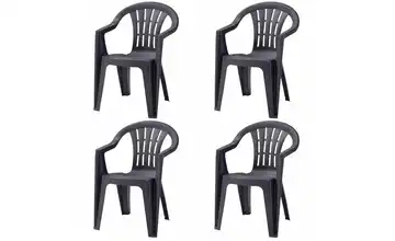 Siena Garden Stapelsessel 4er-Set  