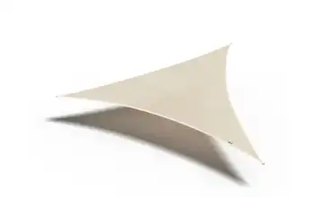 Siena Garden Sonnensegel 3-Eck Coolfit 360 cm 360 cm Weiß Bezug aus 285g/m² Polyethylen (HDPE), 360x360x360 cm 360 cm