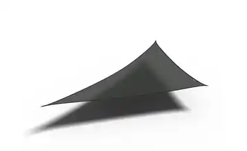 Siena Garden Sonnensegel 3-Eck Coolfit 500 cm 500 cm Schwarz Bezug aus 285g/m² Polyethylen (HDPE), 500x500x710 cm 710 cm