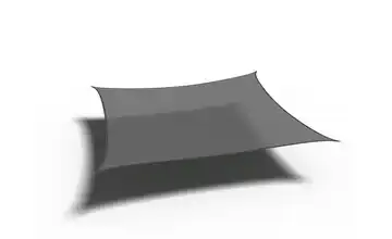 Siena Garden Sonnensegel Quadrat Coolfit Grau Bezug aus 285g/m² Polyethylen (HDPE), 360x360x360x360 cm 360 cm 360 cm 360 cm